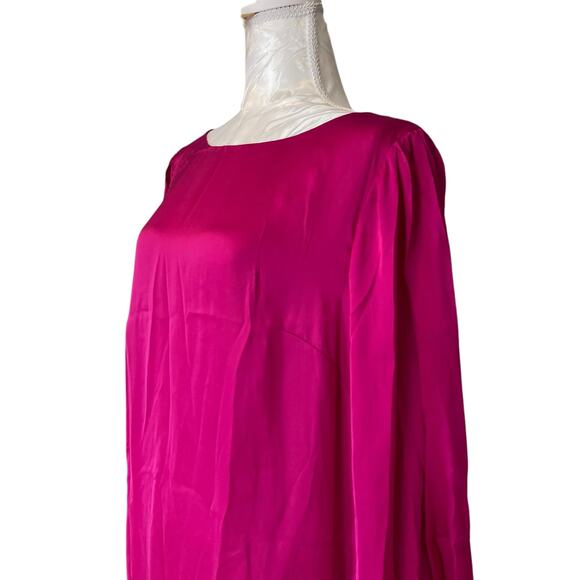 NWT Retro Cache Fushia Pink Split Sleeve Shift Knee Length Glam Dress Size 12 - Picture 12 of 15